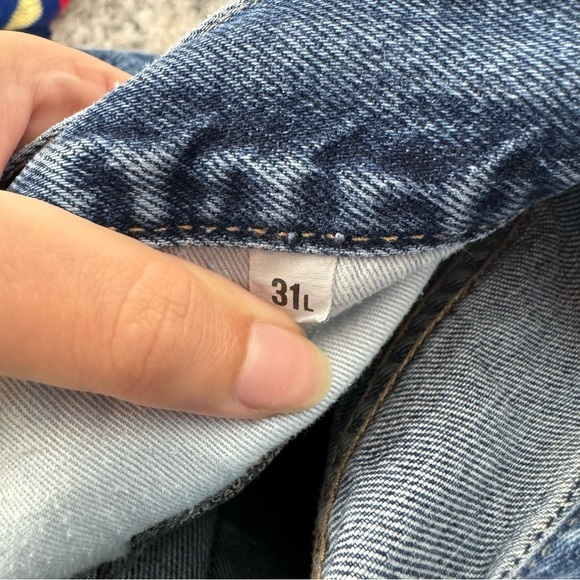 Legend Vintage Retro Button Fly High Rise Mom Jeans Denim y2k 31 Long Tall - Picture 7 of 7
